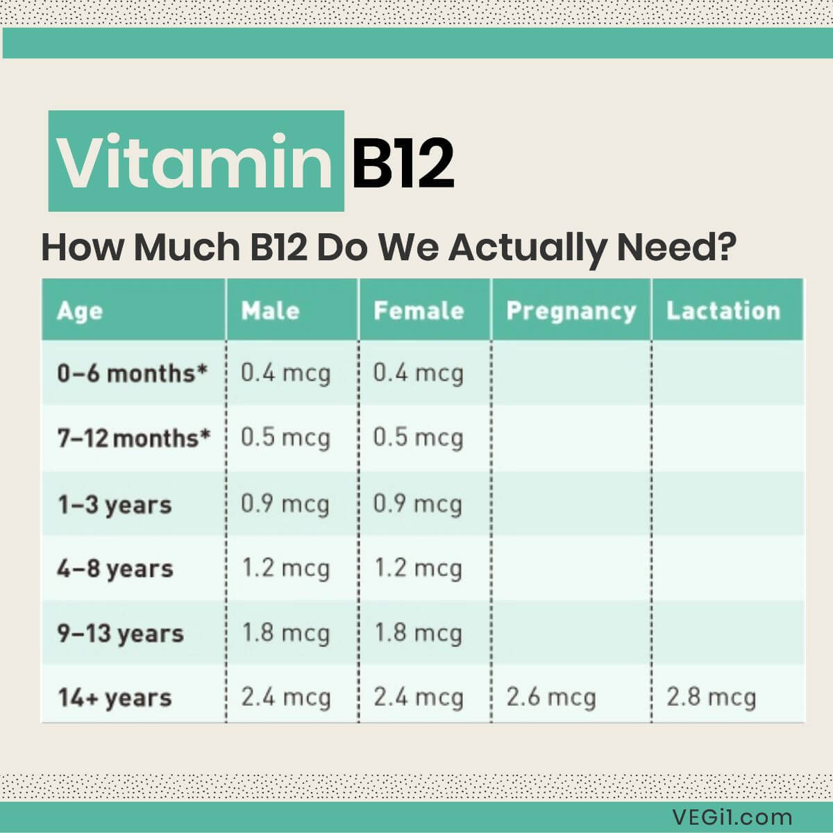 What Foods Are High In B12 Vitamin For Vegetarians And Vegans -- VEGi1